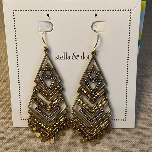 Stella & Dot Horizon Statement Earrings - Picture 1 of 1